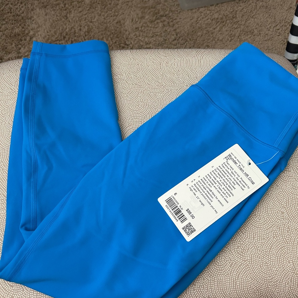 Lululemon Wunder Train HR Crop 23” Poolside